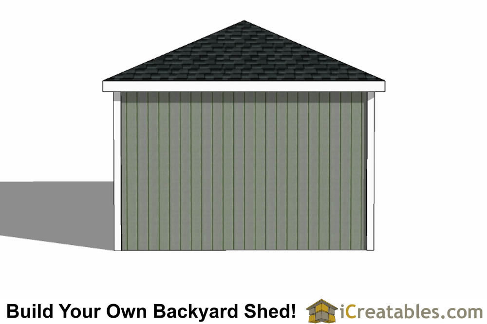 12x16 hip roof shed plans