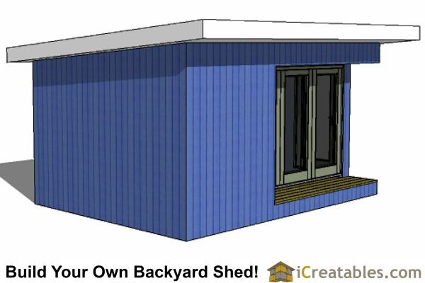 12x16 Modern Shed Plans Build Your Backyard Office Space!