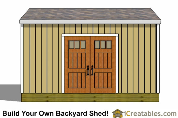 12x16 Shed Plans | Gable Shed | Storage Shed Plans | icreatables.com