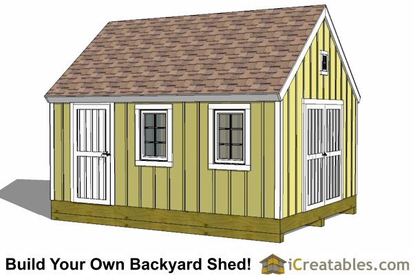 12x18 Cape Cod Style Shed Plans 12x18 Garden Shed