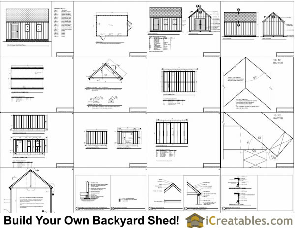 12x18 Cape Cod Style Shed Plans 12x18 Garden Shed