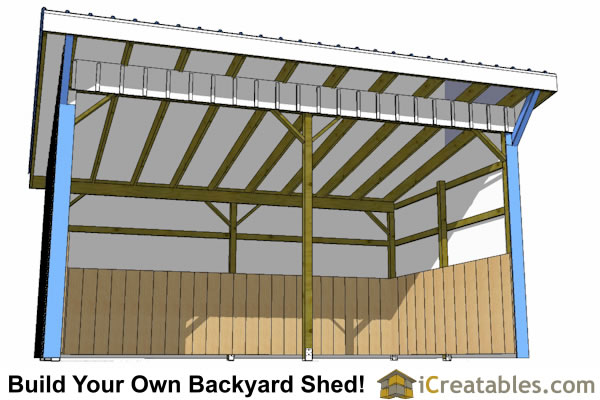 12x18 Run In Shed Plans