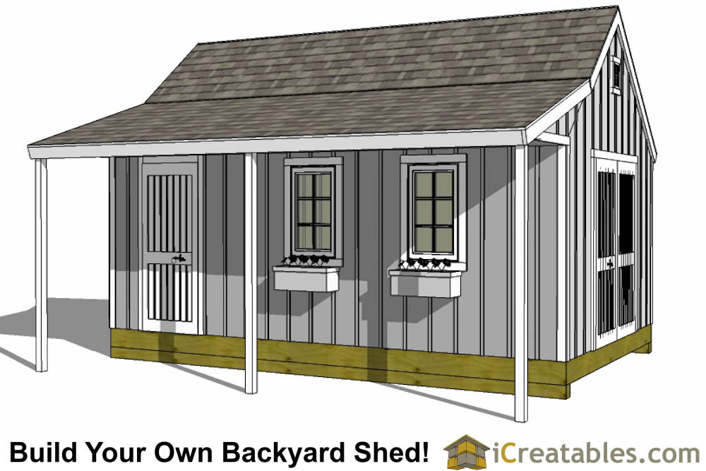 12x20 Shed Plans - Easy to Build Storage Shed Plans &amp; Designs