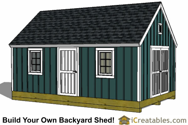 12x20 Colonial Shed Plans | Build a Shed with New England 