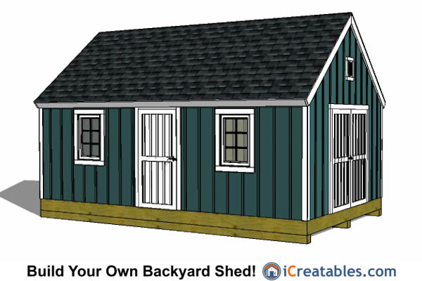 12x20 Shed Plans - Easy to Build Storage Shed Plans &amp; Designs