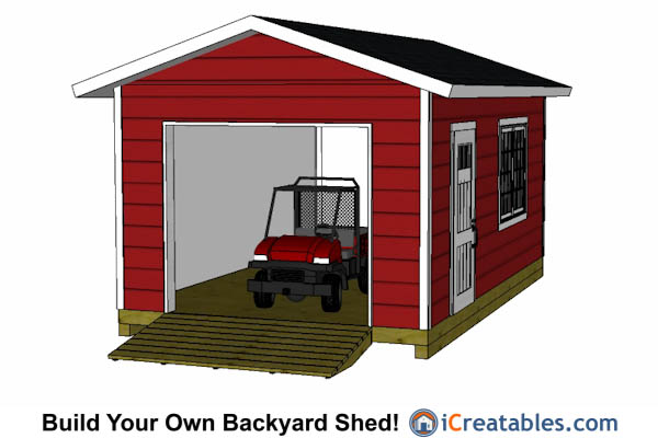 12x20 shed with garage door