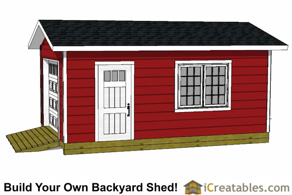 12x20 Shed With Garage Door Floor Plan