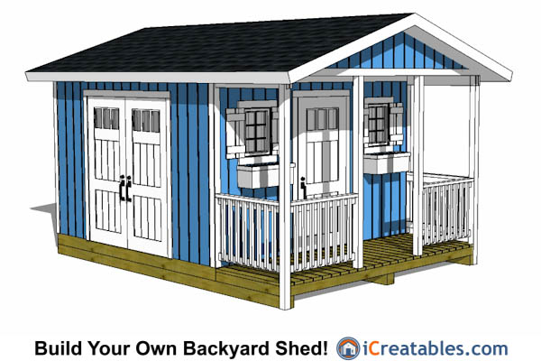 Shed with Porch Plans