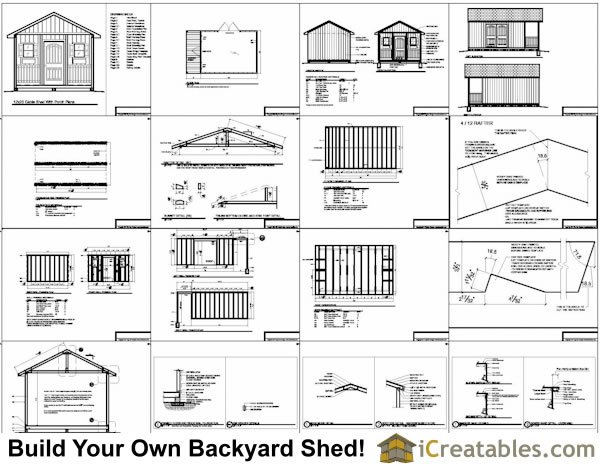 Shed with Porch Plans