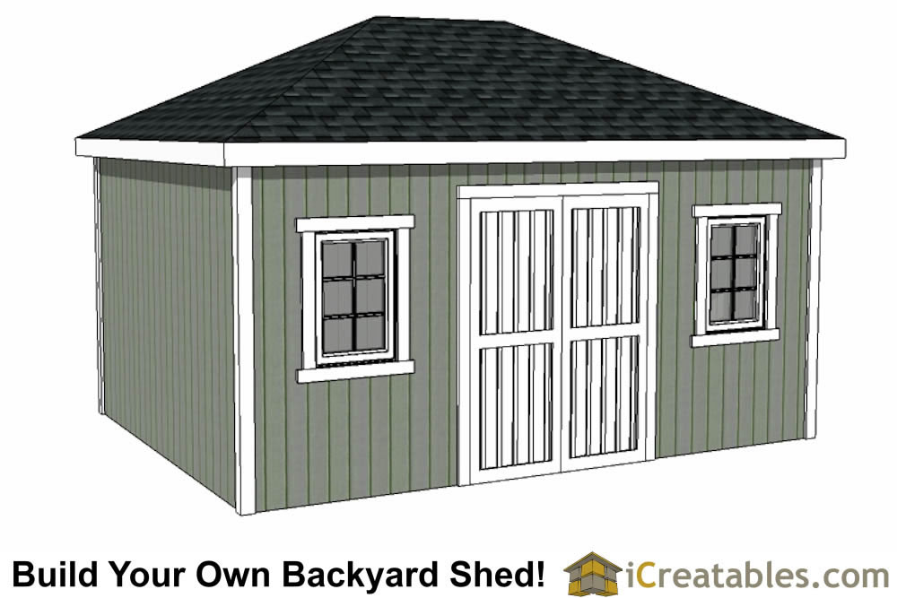 12x20 Shed Plans - Easy to Build Storage Shed Plans &amp; Designs