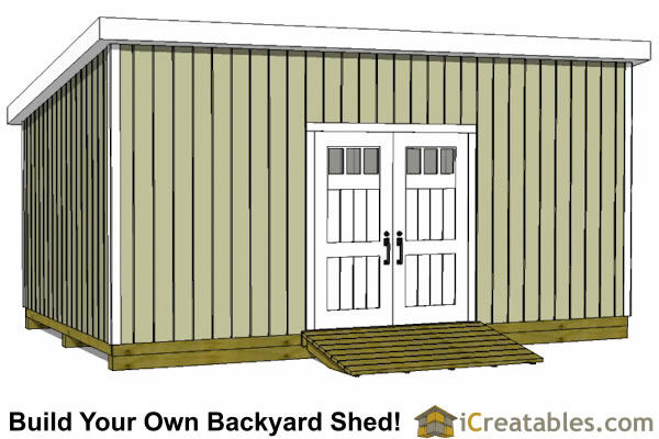 12x20 Lean To Shed Plans | Build a Large Lean To Shed