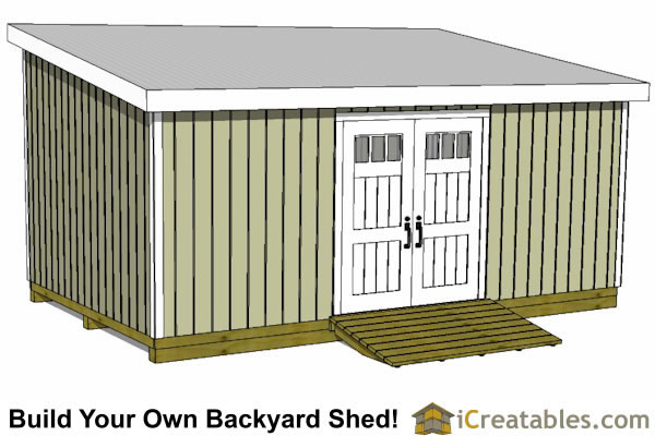 12x20 Lean To Shed Plans | Build a Large Lean To Shed