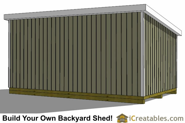 12x20 Lean To Shed Plans | Build a Large Lean To Shed