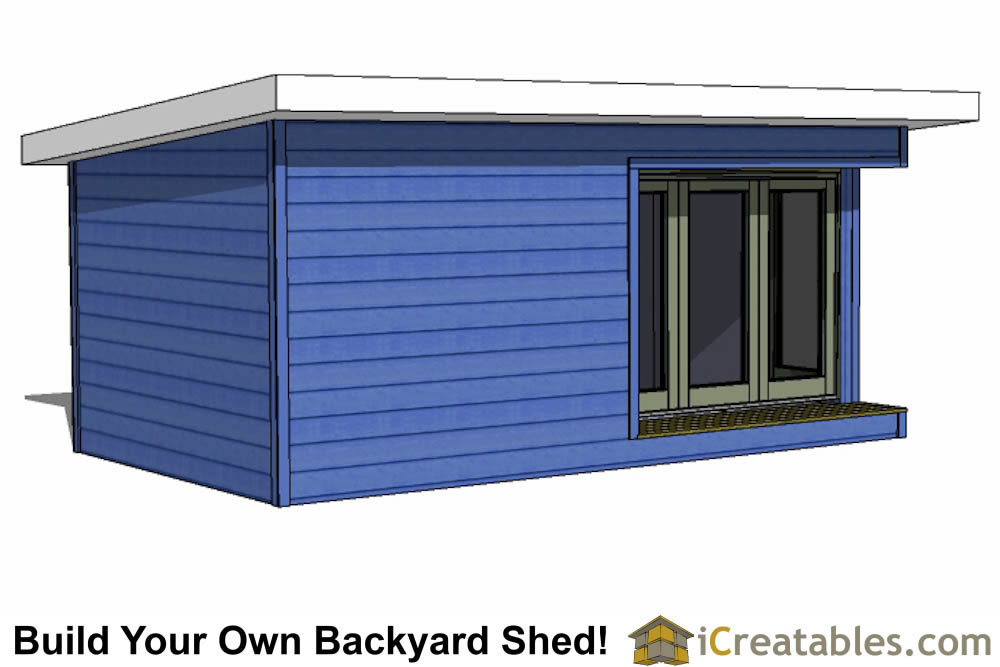 12x20 Modern Shed Plans | Build Your Backyard Office Space!