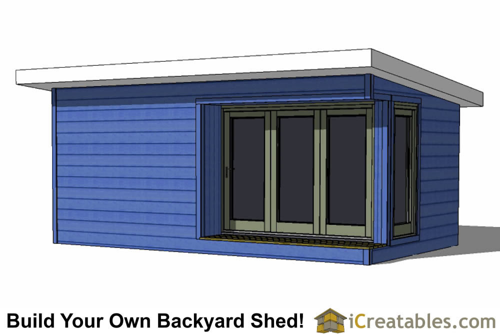 Modern Shed Plans - Modern DIY Office &amp; Studio Shed Designs