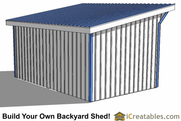 12x20 Run In Shed Plans