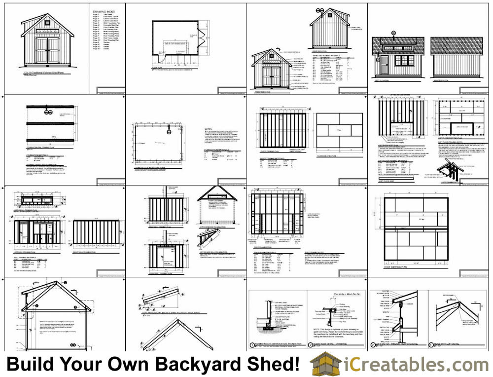12x20 storage Shed with dormer Plans with dormer