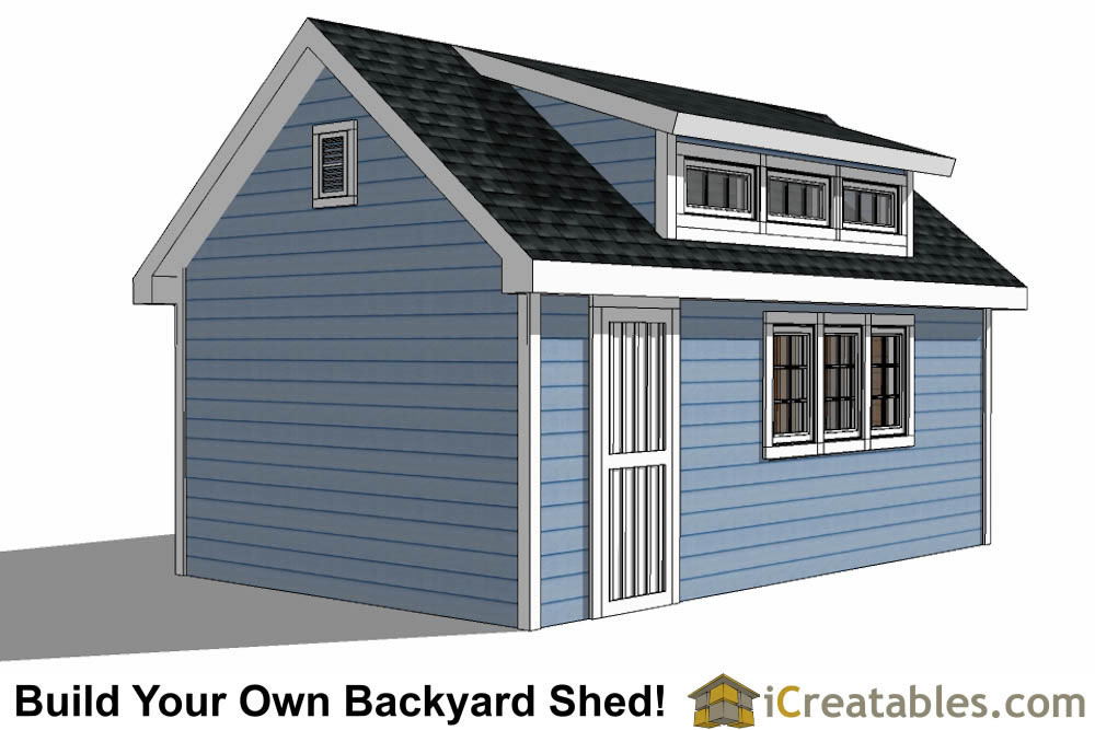 12x20 shed plans with dormer icreatables.com