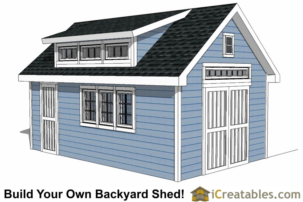 12x20 Shed Plans - Easy to Build Storage Shed Plans &amp; Designs