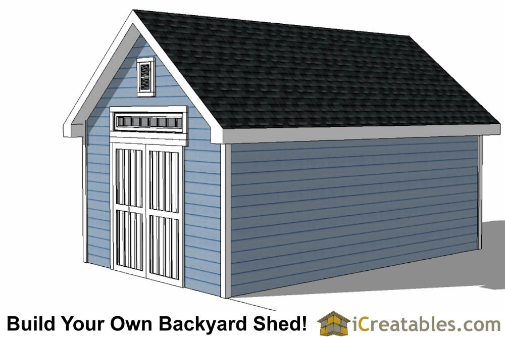 12x20 Shed Plans With Dormer | iCreatables.com