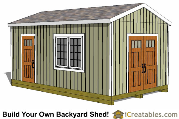 12x20 Shed Plans | 12x20 Storage Shed Plans| icreatables.com