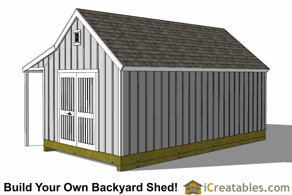 12x24 Cape Cod Shed With Porch Plans icreatables