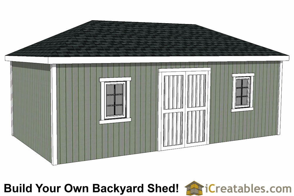 12x24 Shed Plans - Easy To Build Shed Plans and Designs