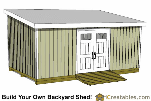 12 X 20 Lean to Shed Plans