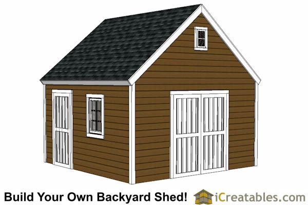 14x16 large shed plans backyard