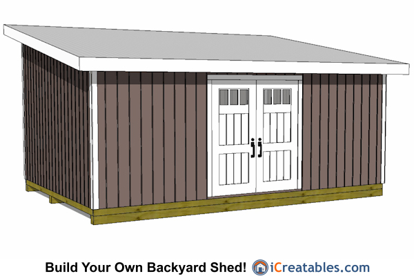 Large Lean to Shed Plans