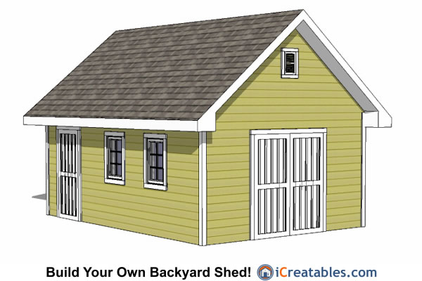 20 traditional shed design building plans for a 14 x 20 traditional 