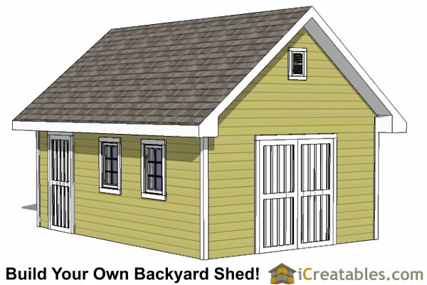 Large Shed Plans - How to Build a Shed - Outdoor Storage