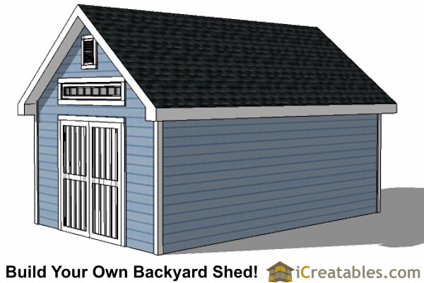 12x20 Traditional Victorian Backyard Shed Plans | iCreatables.com