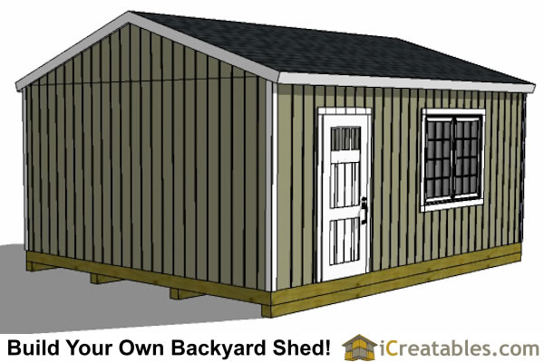 16x20 Large Shed Plans Large Backyard Shed Plans