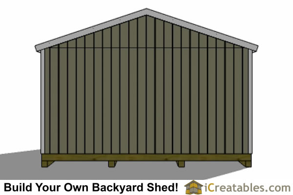 16x20 Gable Shed Plans | Large Backyard Shed Plans