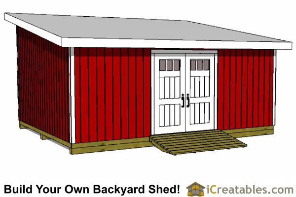 16x20 Shed Plans - Build a Large Storage Shed - DIY Shed