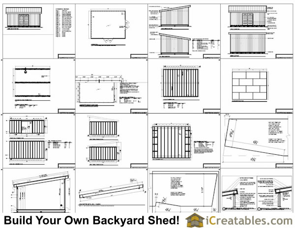 16x20 Lean To Shed Plans | Perfect Way To Build A Large 