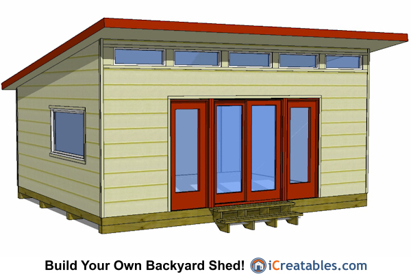 Modern Studio Shed Shed Plans | Perfect Way To Build A Large Modern ...