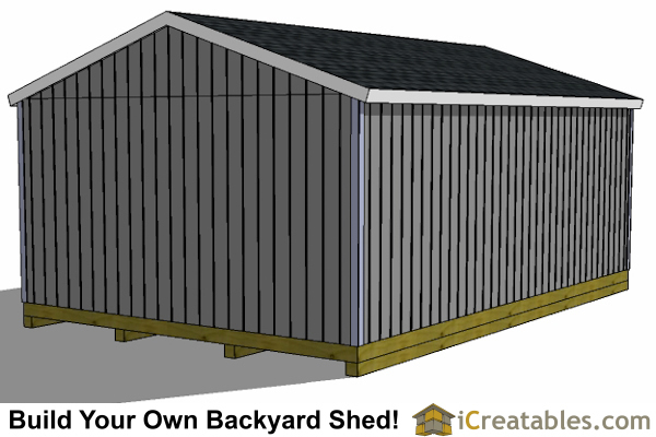 16x24 Shed Plans | Large Shed Plans