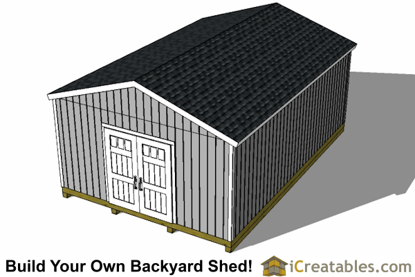 16x24 Shed Plans Large Shed Plans