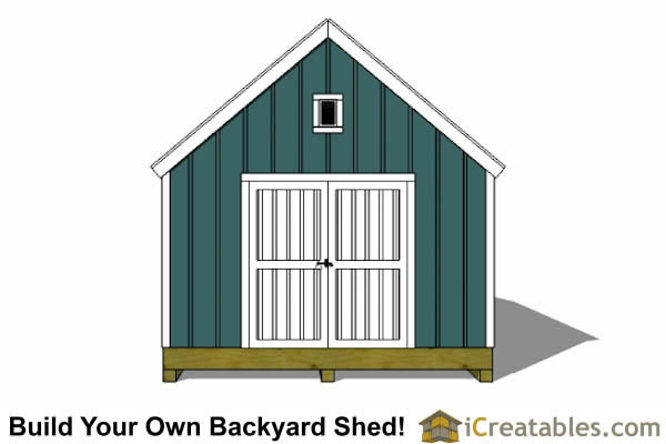 16x24 Colonial Style Shed Plans