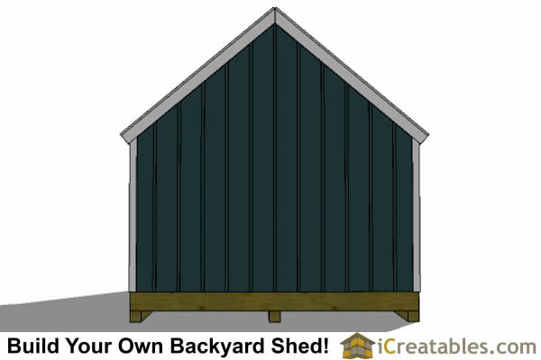 16x24 Colonial Style Shed Plans