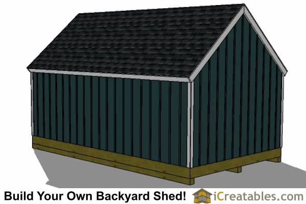 16x24 Colonial Style Shed Plans