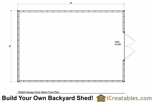 16x24 Shed Plans Large Shed Plans