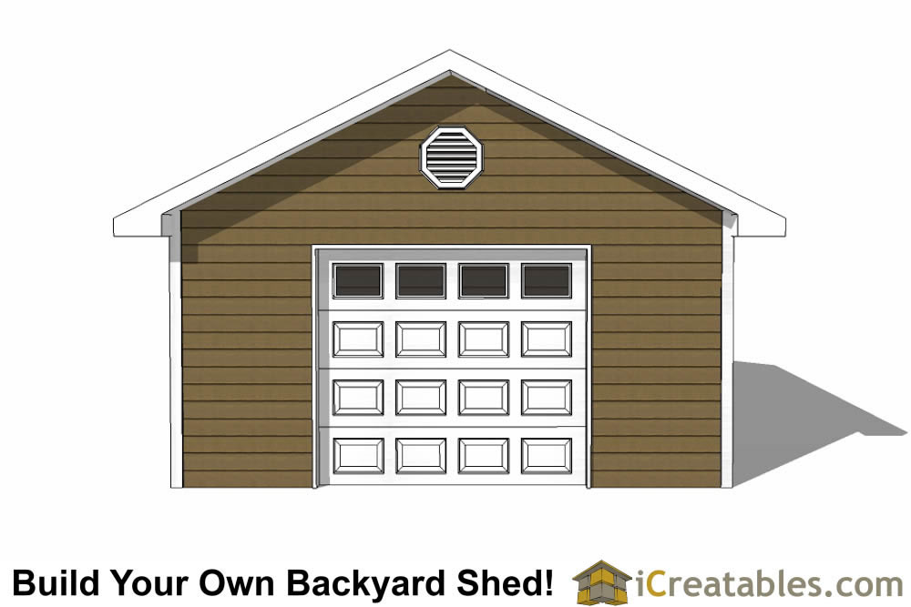 16x24 Garage Shed Plans | Build Your Own Large Shed With A ...