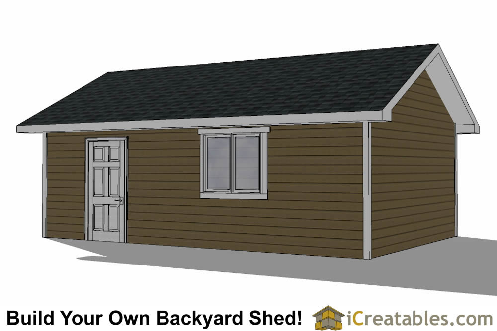 16x24 Garage Shed Plans | Build Your Own Large Shed With A 