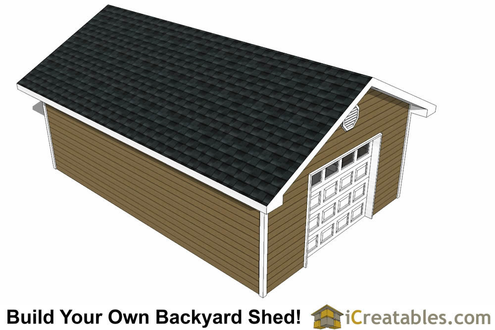 16x24 Garage Shed Plans Build Your Own Large Shed With A 