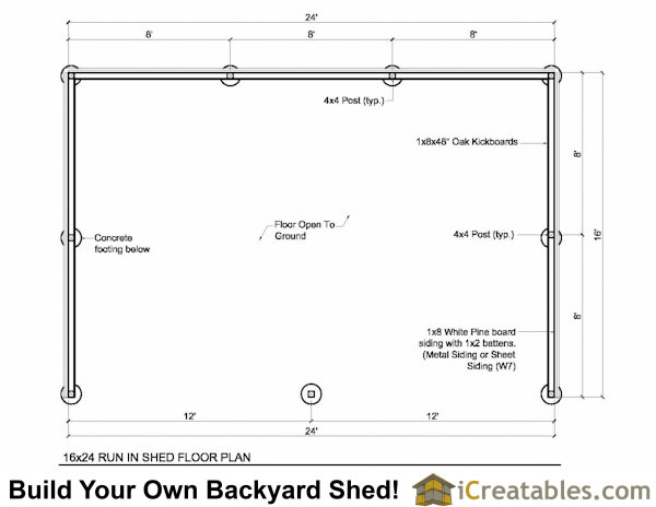 Shed Floor Plans