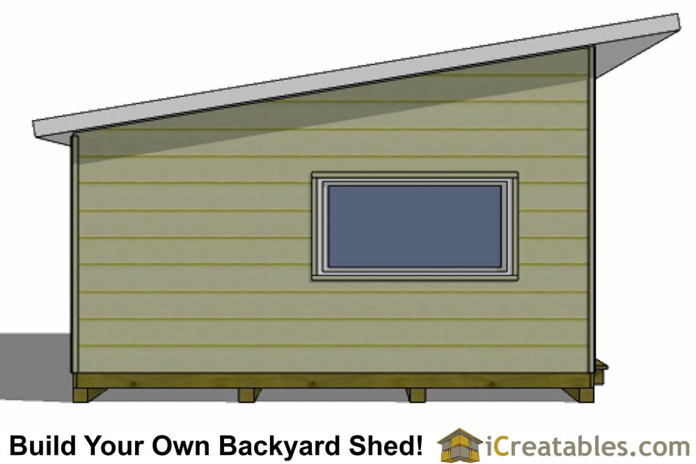 16x24 Studio Shed Plans | Large Modern Shed Plans