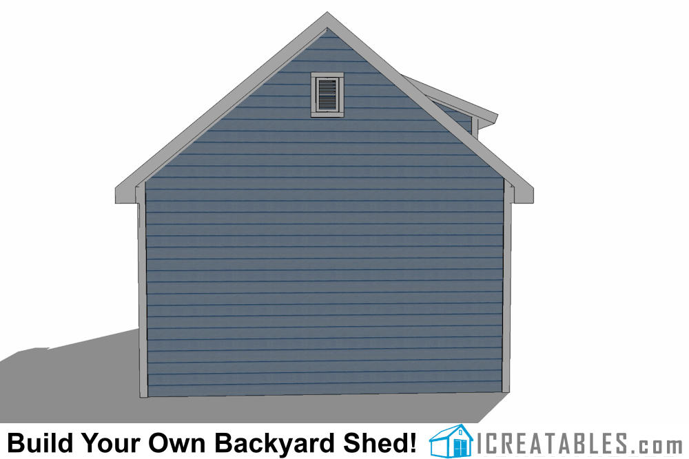 16x24 shed plans with dormer icreatables.com